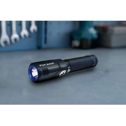 Viking - įkraunamas LED žibintuvėlis su reguliuojamu ryškumu, LED/5V, IPX4, 350 lm, 750 mAh
