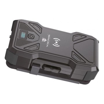 Viking - išorinis akumuliatorius su LED žibintu, belaidžiu įkrovimu ir saulės skydeliu Power Delivery 22,5W/30000 mAh