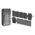 Viking - išorinis akumuliatorius su LED žibintuvėliu, belaidžiu įkrovimu ir saulės panele Power Delivery 22,5W/20000 mAh