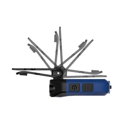 Viking - įkraunamas LED žibintuvėlis su reguliuojamu ryškumu, jutikliu ir raudonu LED apšvietimu LED/5V IPX4 200 lm 500 mAh