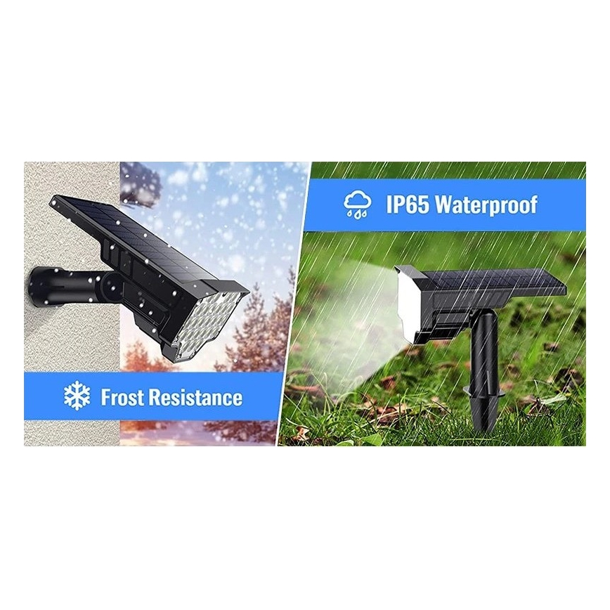 Viking - LED saulės lempa LED/1W/3,7V IP65 6000K 2200 mAh