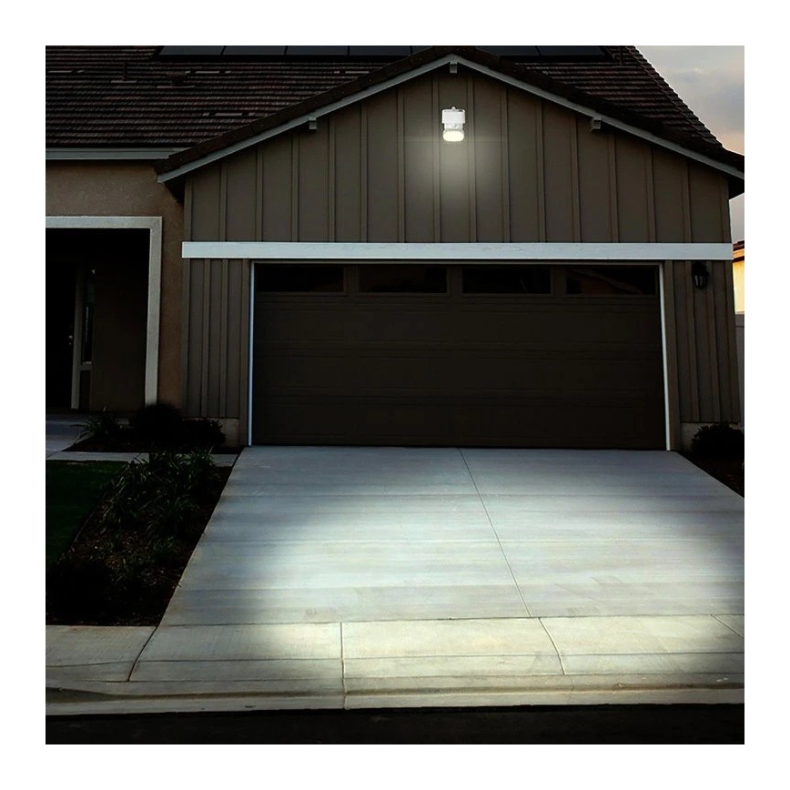 Viking - LED saulės sieninis lauko šviestuvas su jutikliu LED/1W/3,7V IP44 3000/4000K 4000 mAh