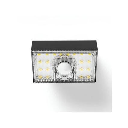 Viking - LED saulės energija maitinamas sieninis šviestuvas su jutikliu LED/3,7V IP54 3000/4000K 2000 mAh