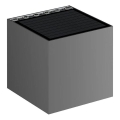 Viking - LED sieninis saulės šviestuvas su šviesumo reguliavimu LED/1W/3,7V IP54 4000K 2000 mAh