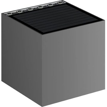 Viking - LED sieninis saulės šviestuvas su šviesumo reguliavimu LED/1W/3,7V IP54 4000K 2000 mAh