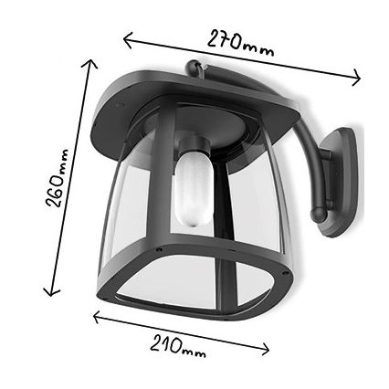 Viking - LED reguliuojamas saulės sieninis šviestuvas LED/2W/3,7V IP54 4000K 2000 mAh