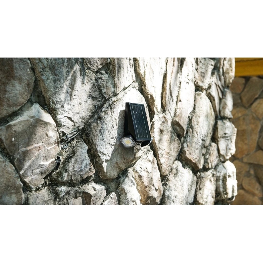 Viking - LED reguliuojamas saulės sieninis šviestuvas su jutikliu LED/1,3W/3,7V IP44 4000K 2000 mAh