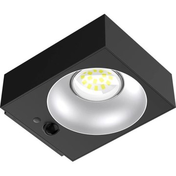 Viking - reguliuojamas LED saulės sieninis šviestuvas su jutikliu LED/2W/3,7V IP65 4000K 2000 mAh