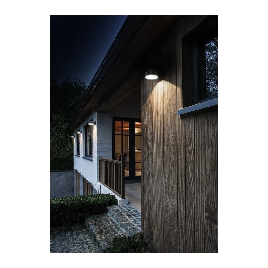 Viking - reguliuojamas saulės sieninis LED šviestuvas su jutikliu LED/1W/3,7V IP44 4000K 2000 mAh