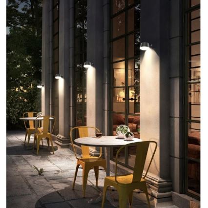 Viking - reguliuojamas saulės sieninis LED šviestuvas su jutikliu LED/1W/3,7V IP44 4000K 2000 mAh