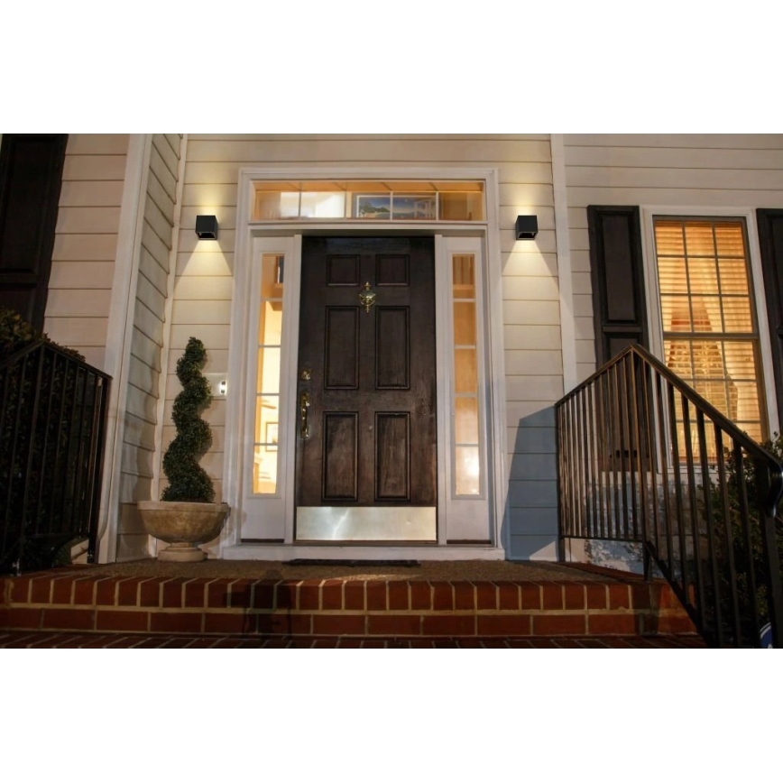 Viking - LED sieninis saulės šviestuvas su šviesumo reguliavimu LED/1W/3,7V IP54 4000K 2000 mAh