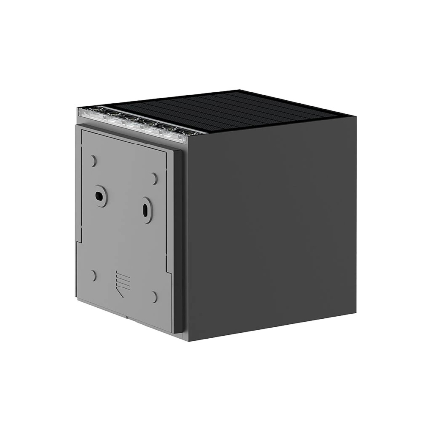 Viking - LED sieninis saulės šviestuvas su šviesumo reguliavimu LED/1W/3,7V IP54 4000K 2000 mAh