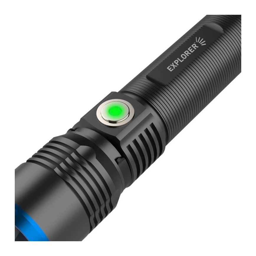 Viking - reguliuojamo ryškumo įkraunamas LED žibintuvėlis LED/5V IPX3 600 lm 2600 mAh