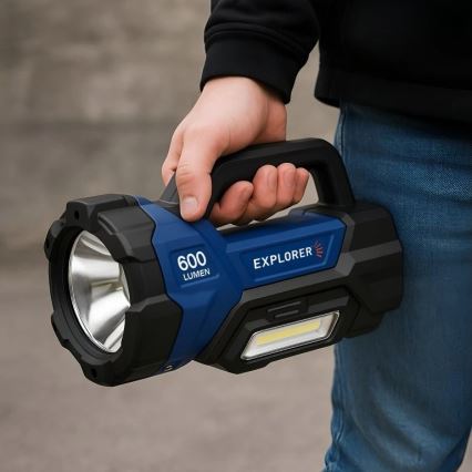 Viking - reguliuojamo ryškumo įkraunamas LED žibintuvėlis LED/5V IPX4 1000 lm 8000 mAh