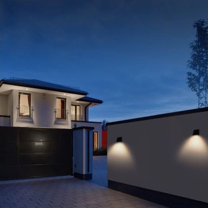 Viking - reguliuojamas LED saulės sieninis šviestuvas su jutikliu LED/2W/3,7V IP54 4000K 2000 mAh