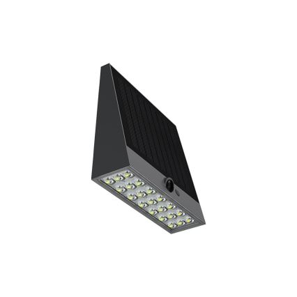 Viking - reguliuojamas LED saulės sieninis šviestuvas su jutikliu LED/2W/3,7V IP54 4000K 2000 mAh