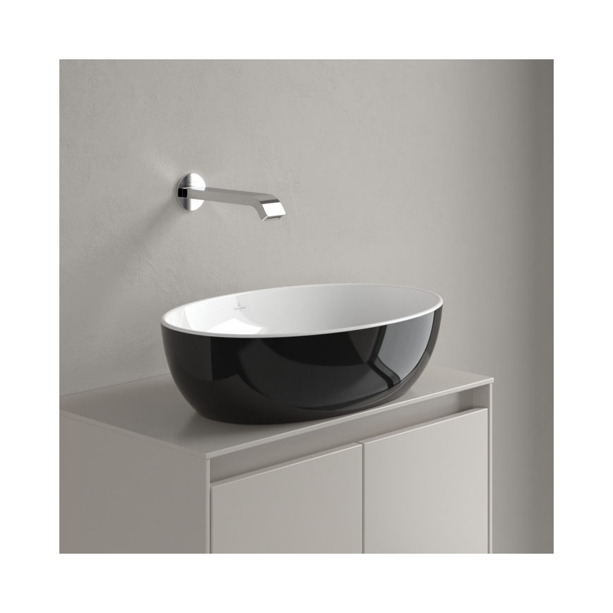 Villeroy & Boch 438848BCT8 - Įleidžiamas praustuvas ARTIS 48x32,5 cm keramika/juoda