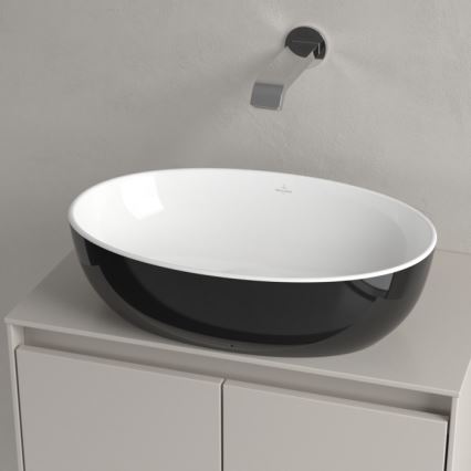 Villeroy & Boch 438848BCT8 - Įleidžiamas praustuvas ARTIS 48x32,5 cm keramika/juoda