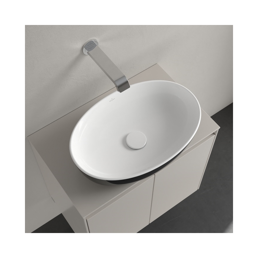Villeroy & Boch 438848BCT8 - Įleidžiamas praustuvas ARTIS 48x32,5 cm keramika/juoda