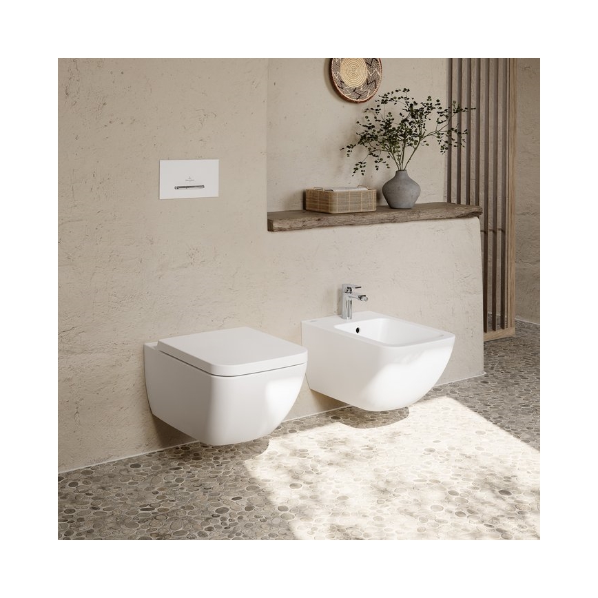 Villeroy & Boch 44110001 - Pakabinamas bidė VENTICELLO keramika/balta