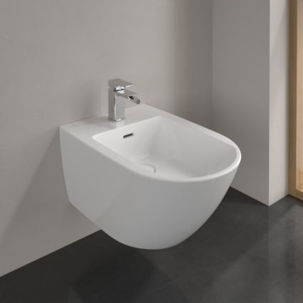 Villeroy & Boch 44700001 - Pakabinama bidė SUBWAY 3.0 keramika/balta