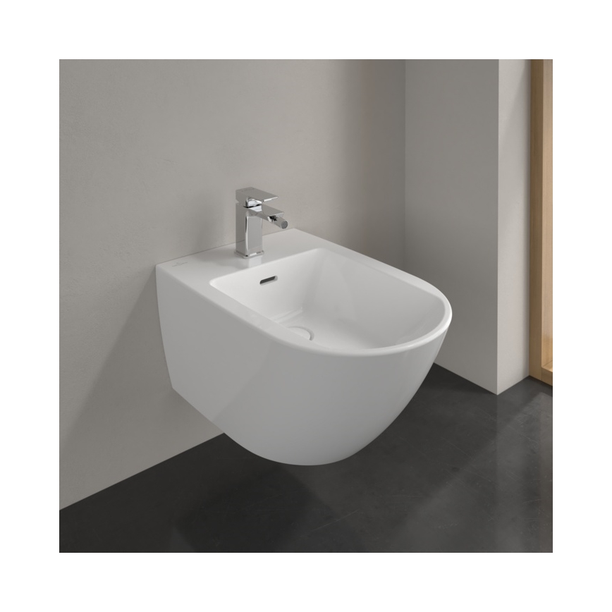 Villeroy & Boch 44700001 - Pakabinama bidė SUBWAY 3.0 keramika/balta