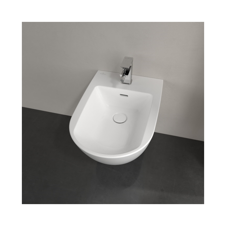 Villeroy & Boch 44700001 - Pakabinama bidė SUBWAY 3.0 keramika/balta