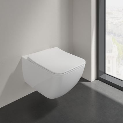 Villeroy & Boch 4611RL01 - Pakabinamas unitazas su lėtai užsidarančia SoftClose VENTICELLO sėdyne keramika/balta