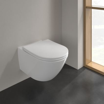 Villeroy & Boch 4670T901 - Pakabinamas klozetas su SoftClose sėdyne SUBWAY 3.0 keramika/balta