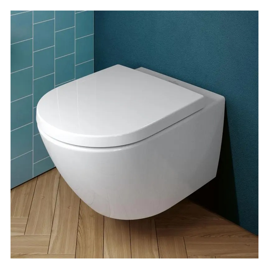 Villeroy & Boch 4670TSR1 - Pakabinamas WC su SoftClose sėdyne SUBWAY 3.0 keramika/balta