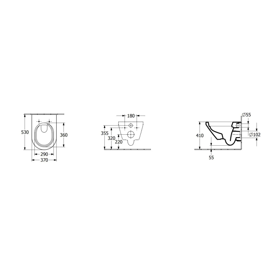 Villeroy & Boch 4694CL01 - Pakabinamas WC su SoftClose sėdyne ARCHITECTURA keramika/balta