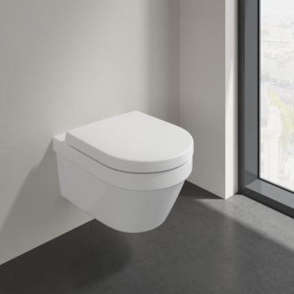 Villeroy & Boch 4694HR01 - Pakabinamas unitazas su SoftClose sėdyne ARCHITECTURA keramika/balta