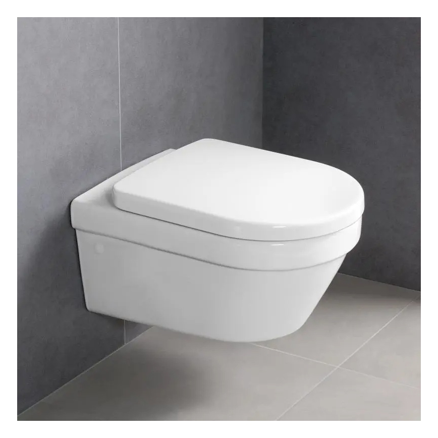 Villeroy & Boch 4694HRR1 - Pakabinamas WC su SoftClose sėdyne ARCHITECTURA keramika/balta