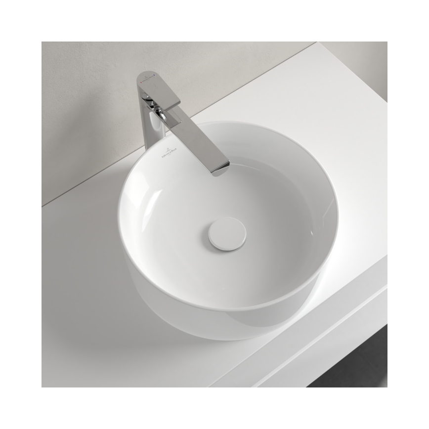 Villeroy & Boch 4A1840R1 - Ant stalviršio montuojamas praustuvas COLLARO Ø 40 cm, keramika/balta