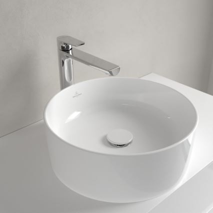 Villeroy & Boch 4A1840R1 - Ant stalviršio montuojamas praustuvas COLLARO Ø 40 cm, keramika/balta