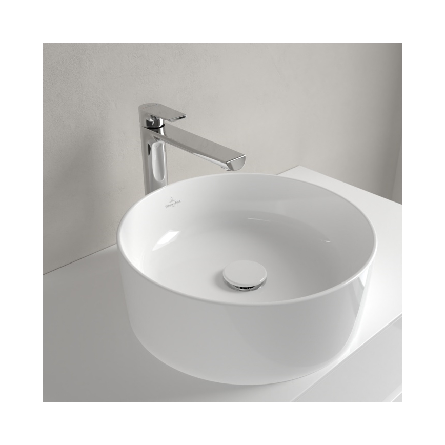 Villeroy & Boch 4A1840R1 - Ant stalviršio montuojamas praustuvas COLLARO Ø 40 cm, keramika/balta