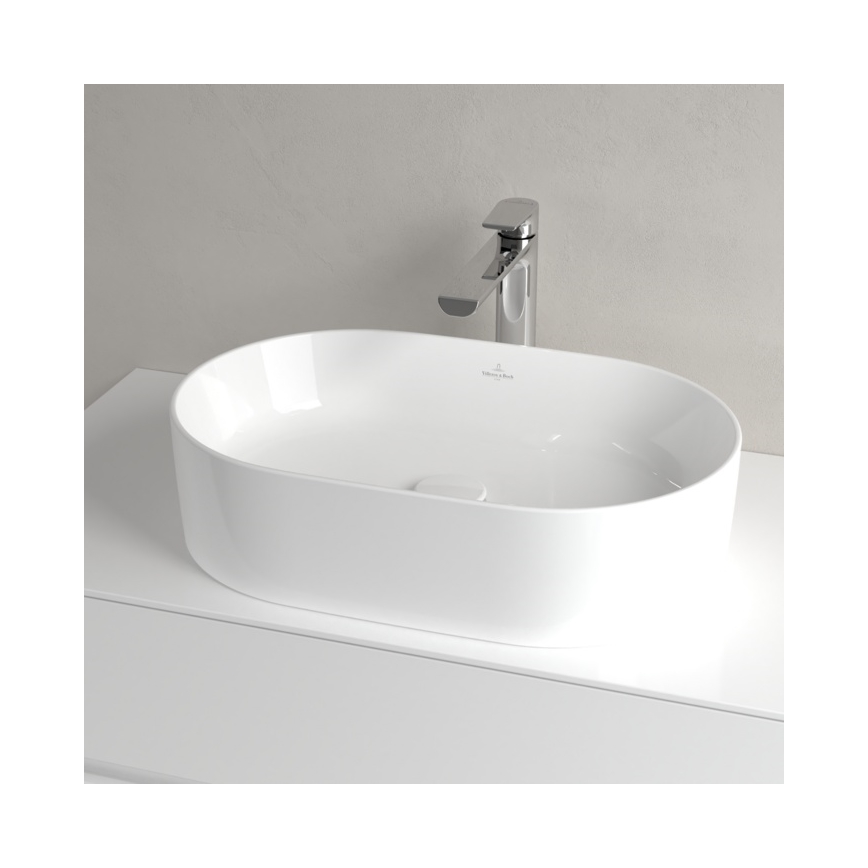 Villeroy & Boch 4A195601 - Ant stalviršio montuojamas praustuvas COLLARO 56x36 cm keramika/balta