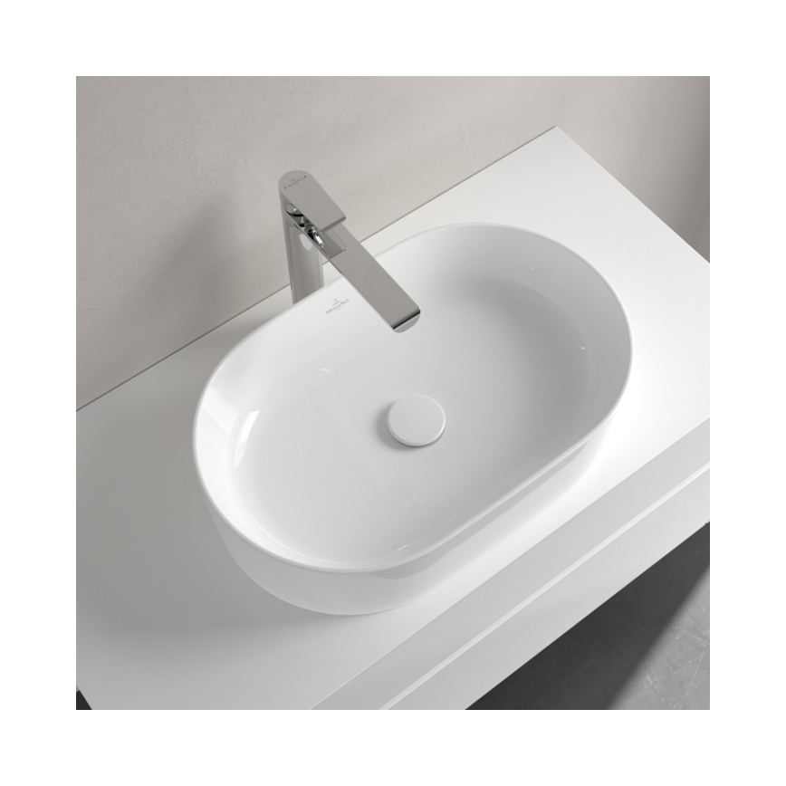 Villeroy & Boch 4A195601 - Ant stalviršio montuojamas praustuvas COLLARO 56x36 cm keramika/balta