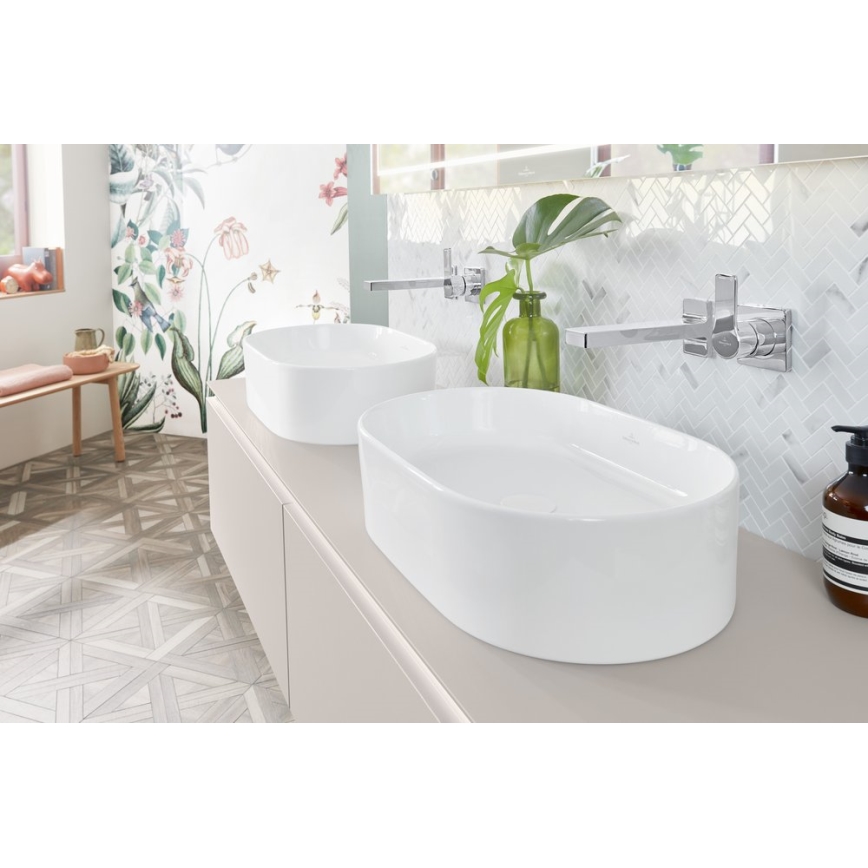 Villeroy & Boch 4A195601 - Ant stalviršio montuojamas praustuvas COLLARO 56x36 cm keramika/balta