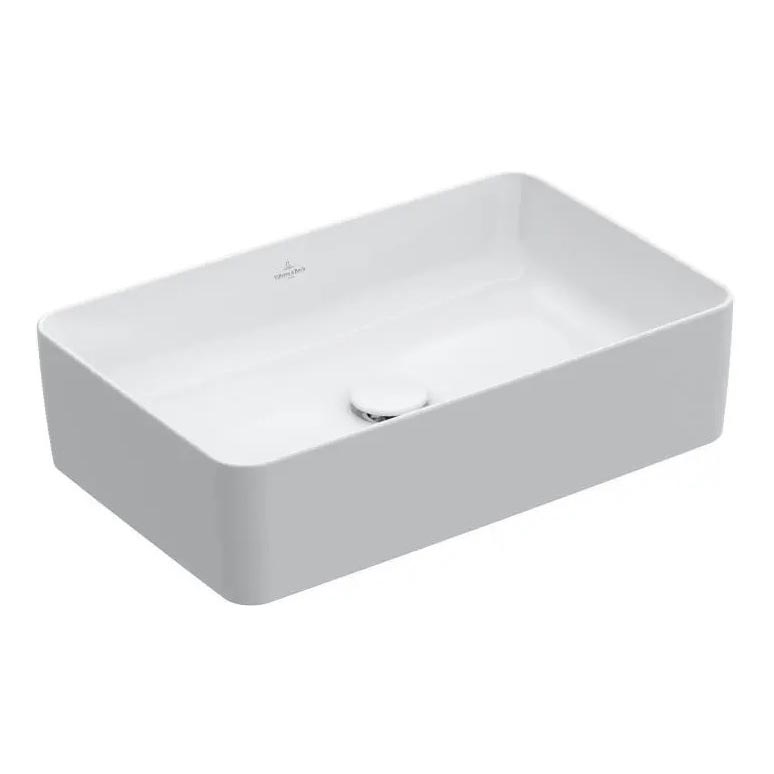 Villeroy & Boch 4A205601 - COLLARO praustuvas ant stalviršio 56x36 cm, keraminis/baltas