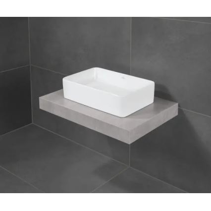Villeroy & Boch 4A205601 - COLLARO praustuvas ant stalviršio 56x36 cm, keraminis/baltas