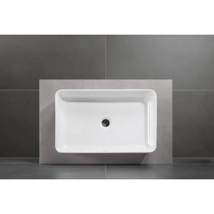 Villeroy & Boch 4A205601 - COLLARO praustuvas ant stalviršio 56x36 cm, keraminis/baltas