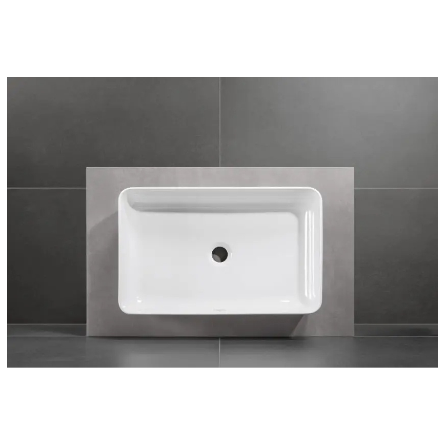 Villeroy & Boch 4A205601 - COLLARO praustuvas ant stalviršio 56x36 cm, keraminis/baltas