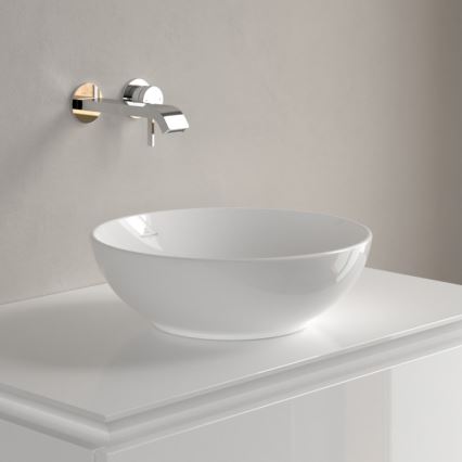 Villeroy & Boch 4A450001 - Ant stalviršio montuojamas praustuvas LOOP&FRIENDS Ø 38 cm, keramika / balta