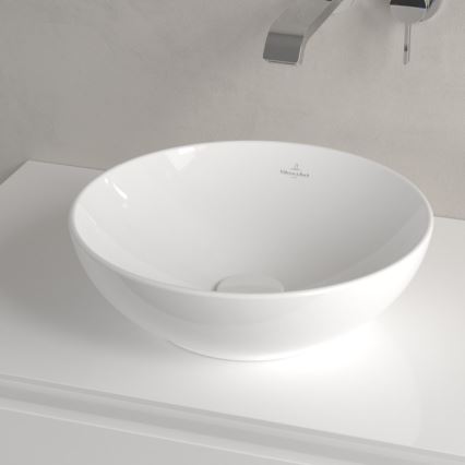 Villeroy & Boch 4A450001 - Ant stalviršio montuojamas praustuvas LOOP&FRIENDS Ø 38 cm, keramika / balta