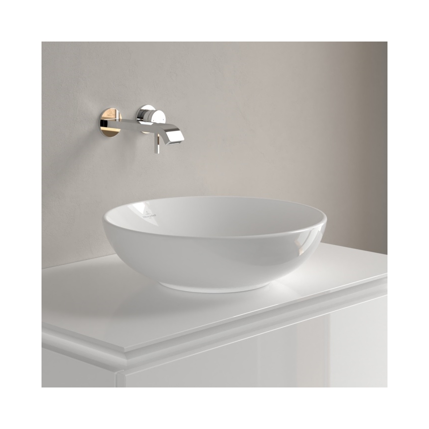 Villeroy & Boch 4A460001 - Ant stalviršio praustuvas LOOP&FRIENDS, Ø 42 cm, keramika/balta