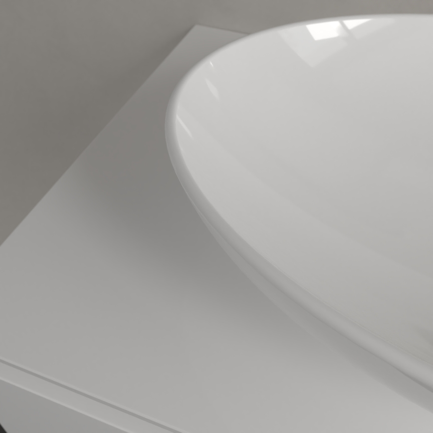 Villeroy & Boch 4A4701R1 - Ant stalviršio montuojamas praustuvas LOOP&FRIENDS 56x38 cm keramika/balta