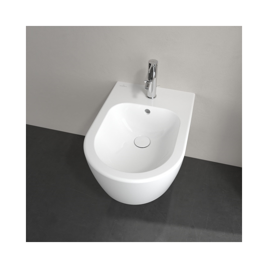 Villeroy & Boch 54050001 - Pakabinama bidė AVENTO keramika/balta