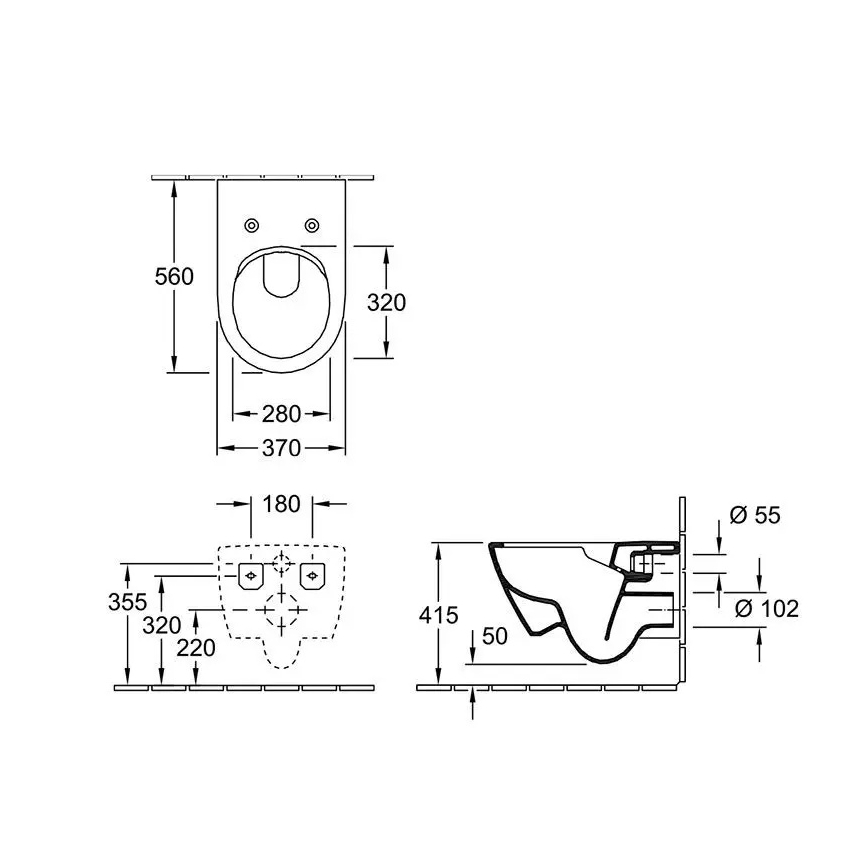 Villeroy & Boch 5614R0AM - Pakabinamas klozetas SUBWAY 2.0 keramika/smėlinė