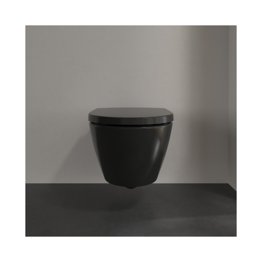 Villeroy & Boch 5614R0R7 - Pakabinamas WC SUBWAY keramika/juoda